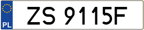 Truck License Plate